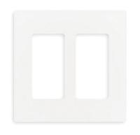 6XR64 Wallplate, 2Gang, White