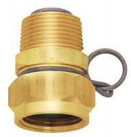 6XUW0 Swivel Hose Adapter, 3/4 In, Brass