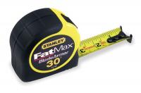 6XV48 Measuring Tape, 30 Ft, Yellow/Blk, Forward