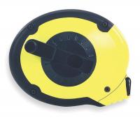 6XV49 Measuring Tape, Yellow/Blk, 100 Ft, Closed