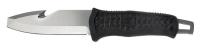6XVF2 Fixed Blade Knife, Pry Tip, 3-1/2 In L, Blk