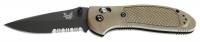 6XVK6 Folding Knife, Drop Point, 3-1/2 In L, Sand
