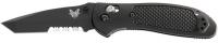 6XVL3 Folding Knife, Tanto, 3-1/2 In L, Black