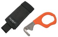 6XVP0 Rescue Hook, 4.3 In, Orange, Blk SoftSheath