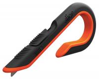 6XVR1 Box Cutter, 7 In L, Ceramic, Blk/Orange