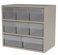 6XWA1 Cabinet, Modular, 8 Bins, 11x18x16-1/2in