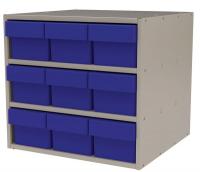 6XWC0 Cabinet, Modular, 9 Bins, 17x18x16-1/2in