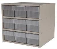 6XWC1 Cabinet, Modular, 9 Bins, 17x18x16-1/2in