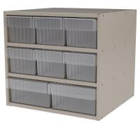 6XWC5 Cabinet, Modular, 8 Bins, 17x18x16-1/2in