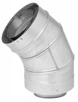 6XWP1 Vent Pipe Elbow, 45 Degree, 6In L, 3In Dia.