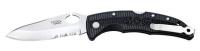 6XWY6 Folding Knife, Drop Point, 3-1/4 In L, Blk