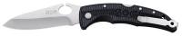 6XWY7 Folding Knife, Drop Point, 3-13/16 L, Black