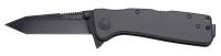 6XWY8 Folding Knife, Tanto, 3-1/4 In L, Black