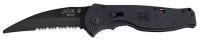 6XWZ1 Folding Knife, Sheepsfoot, 3-1/2 In L, Blk