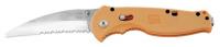 6XWZ2 Folding Knife, Sheepsfoot, 3-1/2 L, Orange