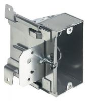 6XXE4 Outlet Box, Adjustable, 1 Gang, Silver