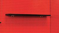 6XXV9 Pegboard Shelf, W 30 In, D 5 In, Black