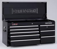 6XZK6 Top Chest, 40-1/2Wx16 Dx19-3/4 H, 8 Dr, Blk