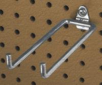 6YB54 Double Rod Pegboard Hook, Pk5