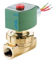 6YEK2 S &amp; HW Solenoid Valve, 3/8 In., NC, Brass