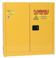 6YG16 Flammable Safety Cabinet, 24 Gal., Yellow