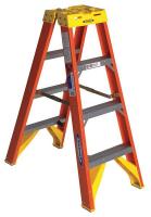 6YG79 Dbl Sided Stplddr, FG, 4 ft H, 300 lb. Cap.