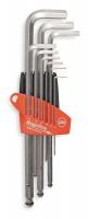 6YH24 Ball End Hex Key Set, 1.5 - 10mm, L-Shaped