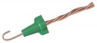 6YH42 Wire Connector, Grounding, Green, PK 100