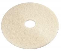 6YMR7 Burnishing Pads, Beige, 20 In, Pk 5