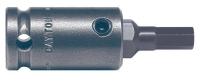 6YNU7 Socket Bit And Holder, Sq, 3/8 Dr, 1/2 In
