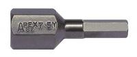 6YNV6 Insert Bit, Hex, 7/16 In. Shank, 7/8 In. L