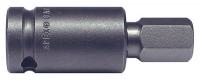 6YNW0 Socket Bit And Holder, Sq, 1/2 Dr, 9/16 In