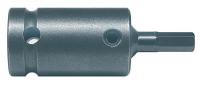 6YNX6 Socket Bit And Holder, Sq, 1/2 Dr, 6mm