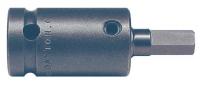 6YNX7 Socket Bit And Holder, Sq, 1/2 Dr, 8mm