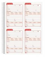 6YTU6 Service Call Book, 4 x 5-1/2