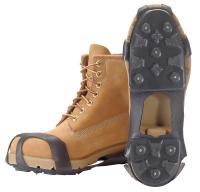 6YVC5 Shoe Studs, Slip Resistant, Black, L, PR