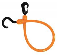 6YXW1 Bungee Cord, Carabiner, 24 In.L, Orange