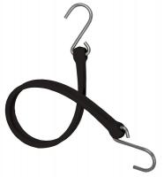 6RUG5 Bungee Strap, S-Hook, 24 In.L, Black