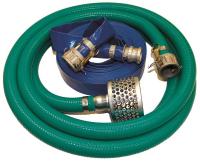6YZE7 Pump Hose Kit, Quick Coupling, 1-1/2 In ID