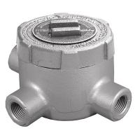 6ZEE6 Conduit Outlet Box, HazLoc, T, 1 Hub, Iron
