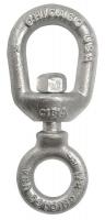 6ZFN4 Swivel, Chain, Galvanized, 3/8 In