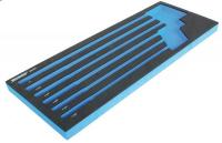 6ZGR9 Foam Insert, EVA, Black/Blue, For 1EYD2