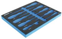 6ZGU3 Foam Insert, EVA, Black/Blue, For 1YXN6