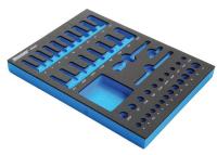 6ZGU8 Foam Insert, EVA, Black/Blue, For 1KEH6
