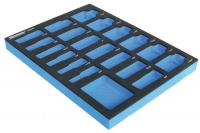 6ZGV2 Foam Insert, EVA, Black/Blue, For 4PRC5