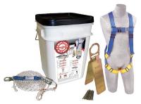 6ZLN1 Roofers Harness Kit, Univ., 310 lb.