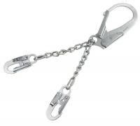 6ZLN7 Positioning Lanyard, 1-5/6 ft., 310 lb.