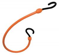 6ZLR5 Bungee Cord, Hook, 24 In.L, Orange