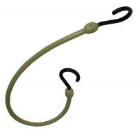 6ZLR3 Bungee Cord, Hook, 18 In.L, Camo Green