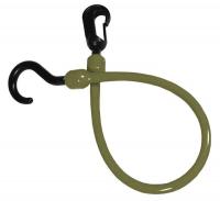 6YXW0 Bungee Cord, Carabiner, 24 In.L, Camo Green